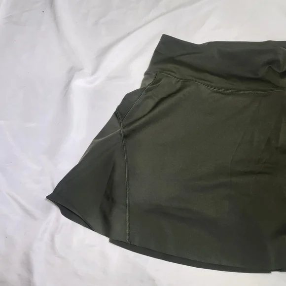 Athleta Women's Ace Tennis Skort 15 1/2 XL Green Short Pockets Pickleball Golf - Picture 3 of 11